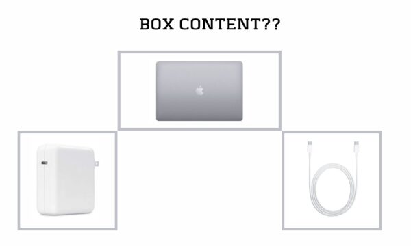 Macbook pro box Content